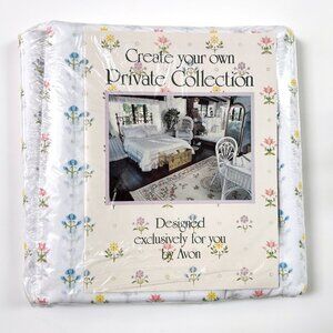 Vintage Avon Fabric Bolt  Flowers Floral 10 yds by 45” Daisy Private Collection